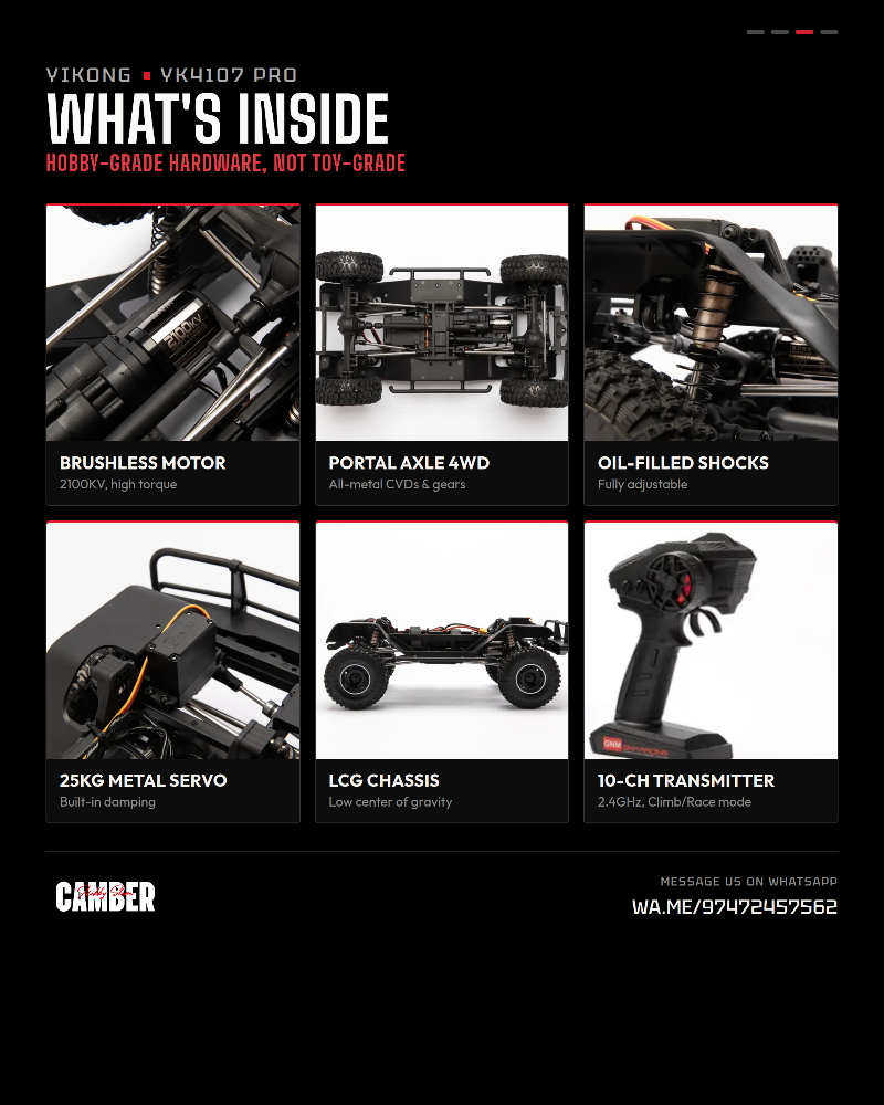 YIKONG YK4107PE PRO 1:10 Crawler - 3