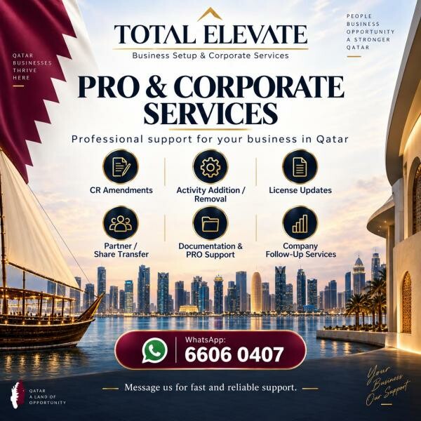 PRO & CORPORATE SERVICES IN QATAR - 1