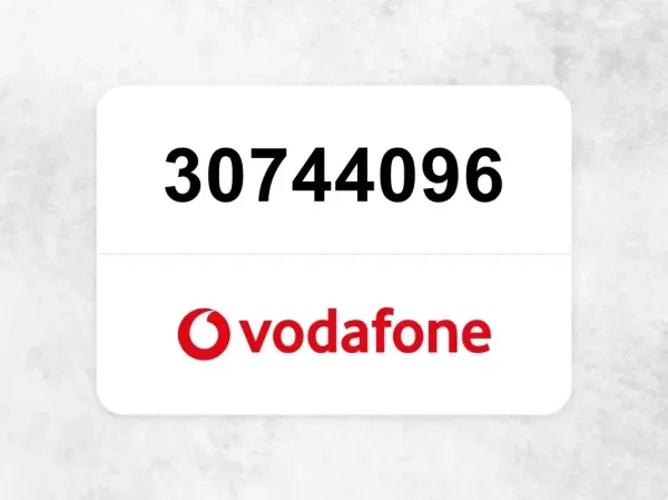 Vip Vodafone number 30744096 - 1