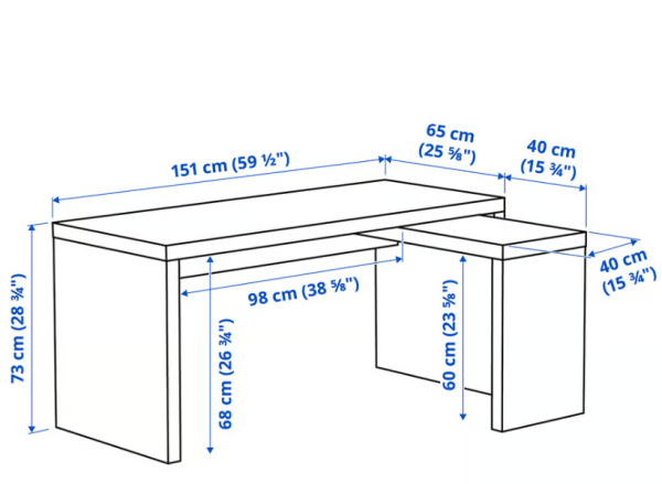 IKEA MALM desk - 3