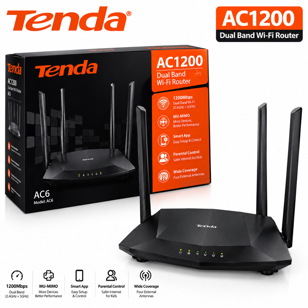 Ac1200 AC6 Router/Cat 6 Cable Best - 1
