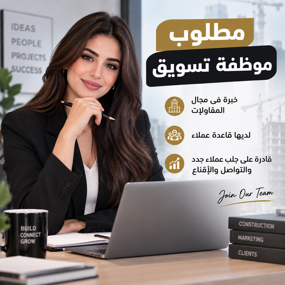 مطلوب موظفة تسويق  - 1