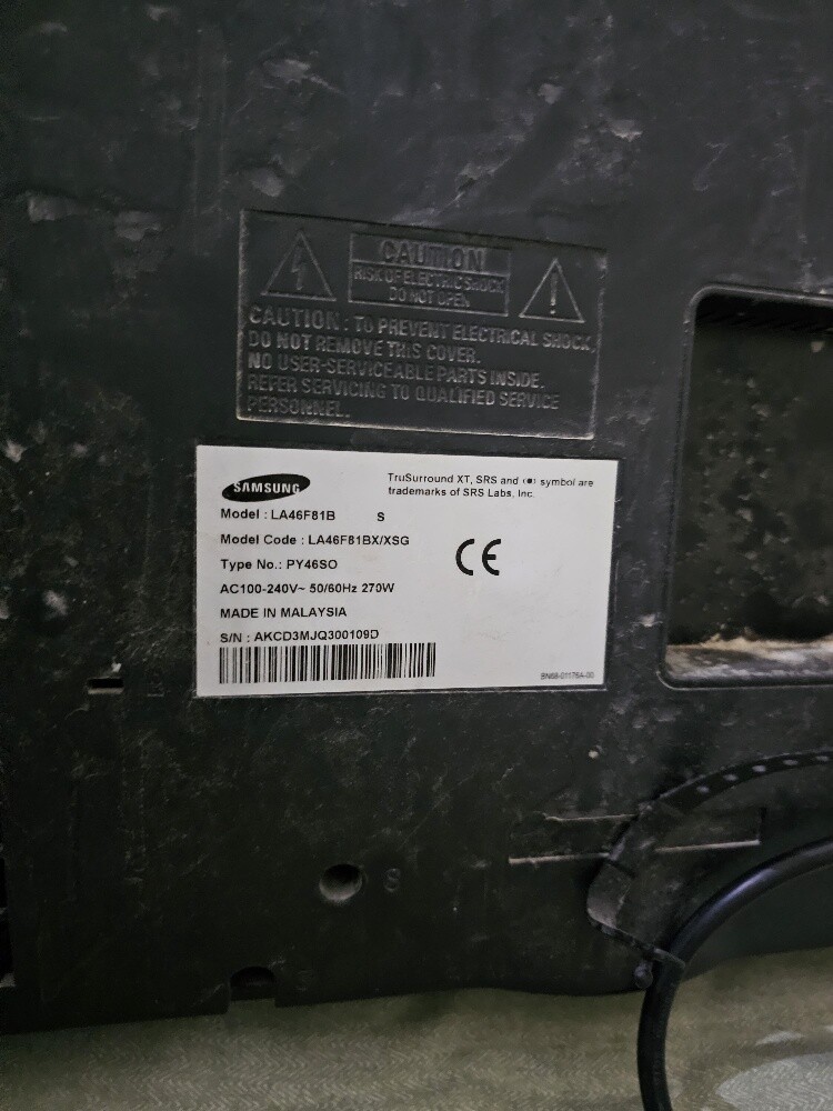 samsung tv 46" - 3