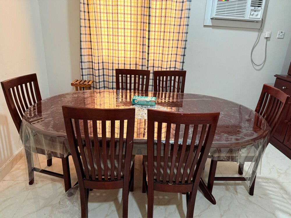 Dining table with 6 chairs - 1