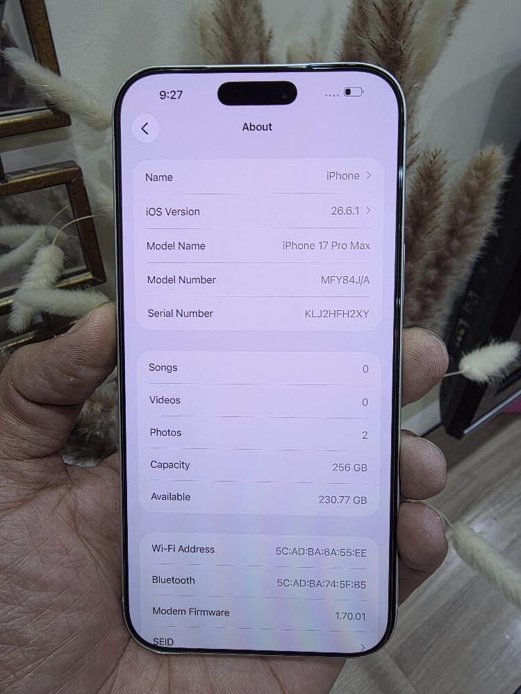iPhone 17 Pro max 256 GB 90 Battery - 3