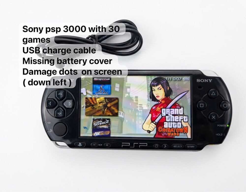 psp with 30 games - 2