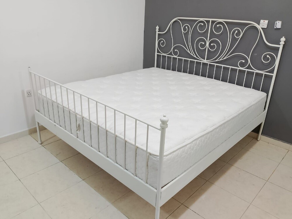 King size bed with mattress for sal - 1