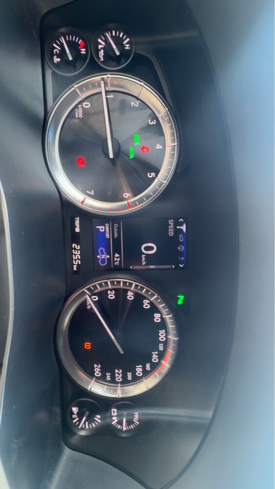 Original Lexus speedometer, 90 km/h - 2