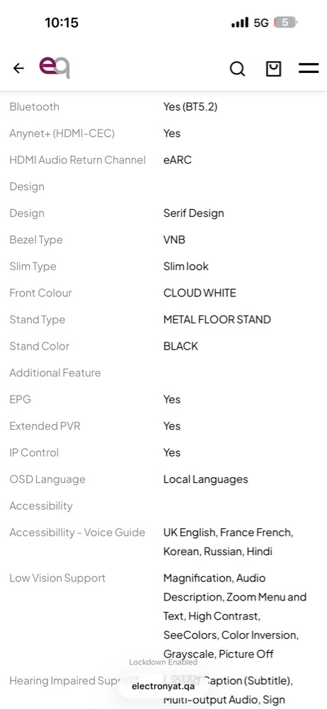 Samsung 65 Inch the Serif LS01D QLE - 6