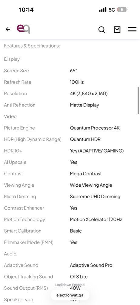 Samsung 65 Inch the Serif LS01D QLE - 3