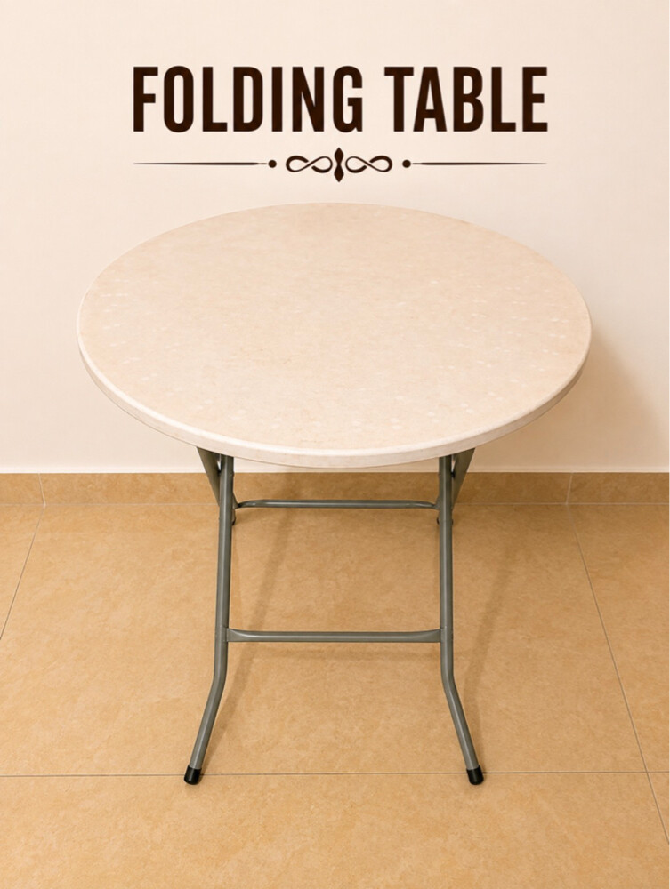 Round Folding Table – Compact & Pra - 1