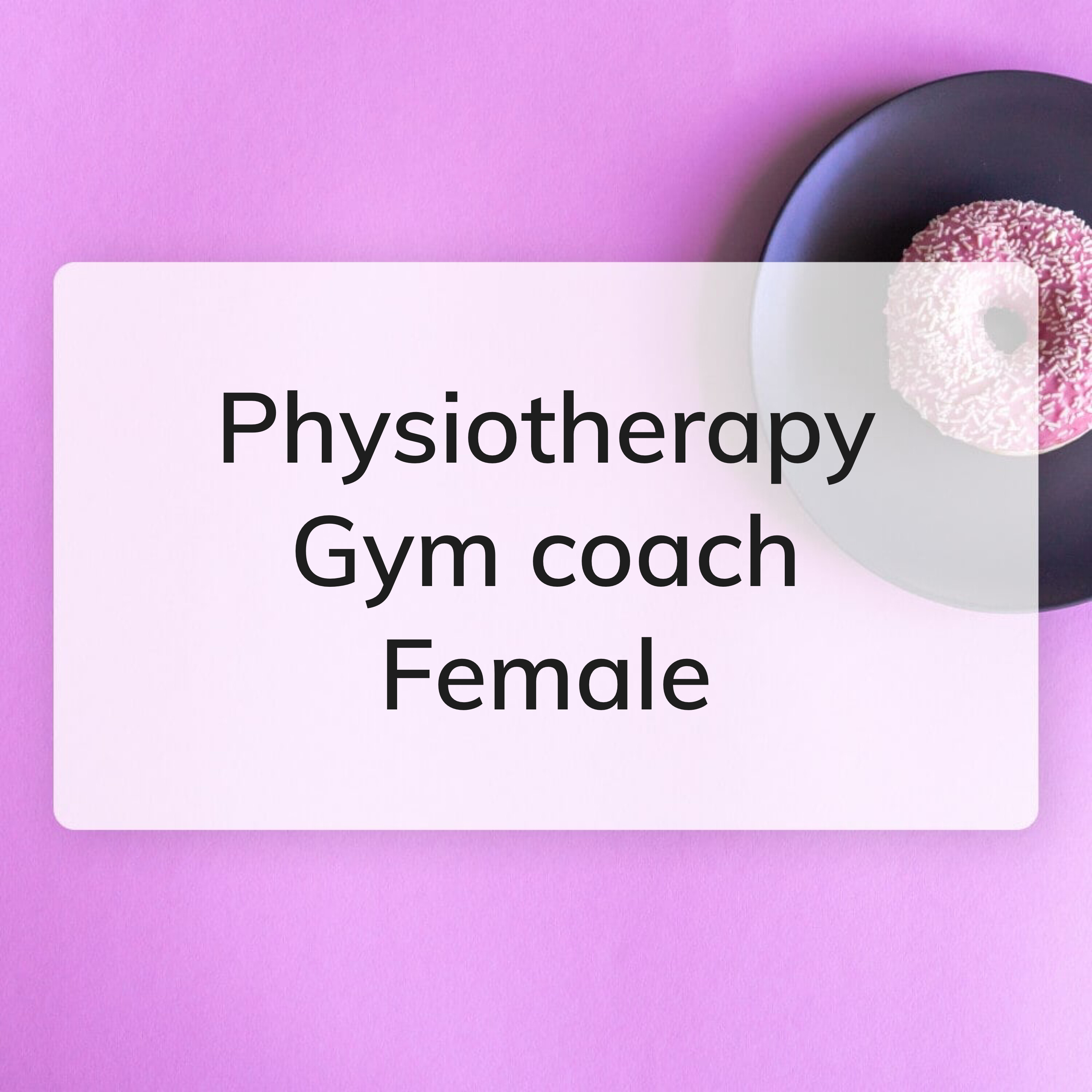 Female Physiotherapist & Trainer - 1