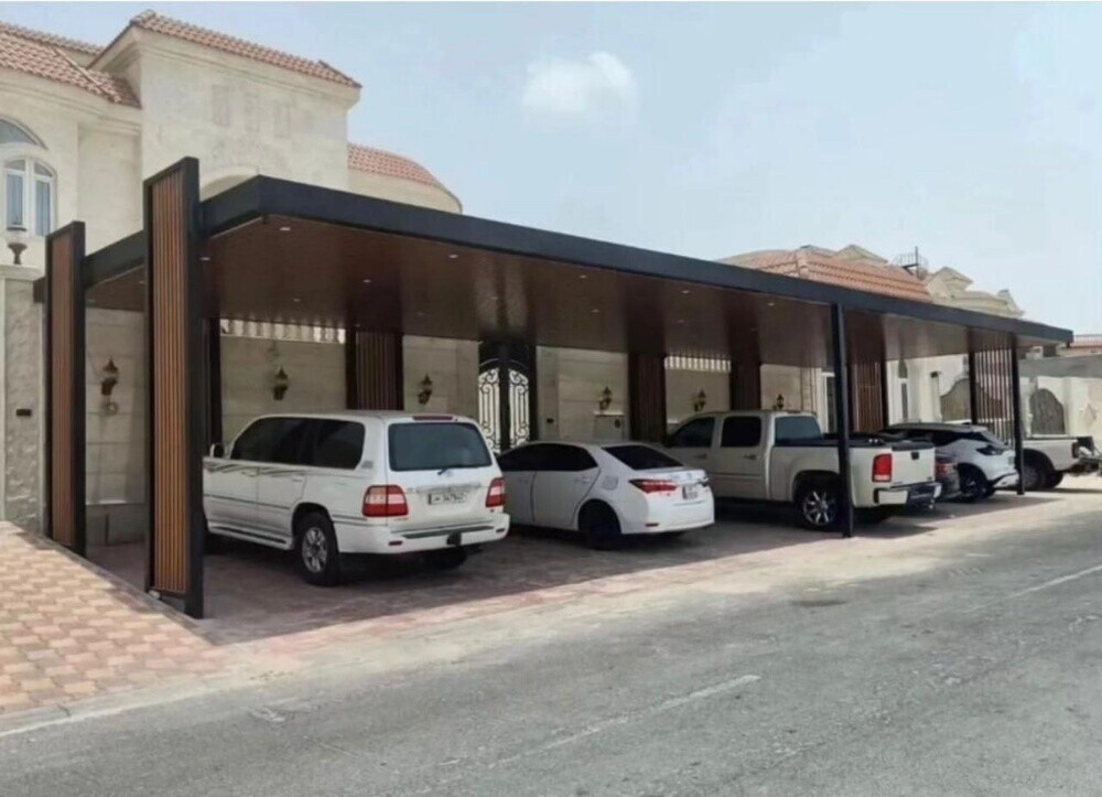 مظلة سيارات عصرية بالكامل، أعمال  - 5