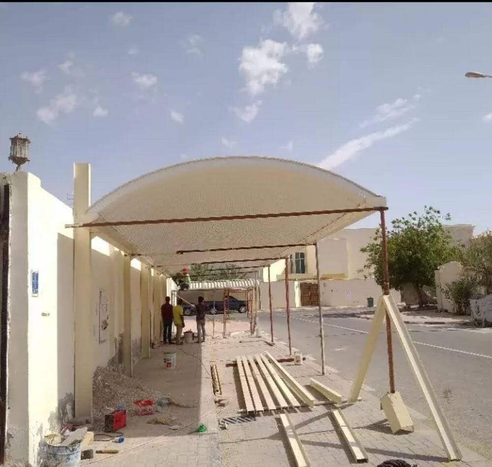 مظلة سيارات عصرية بالكامل، أعمال  - 6