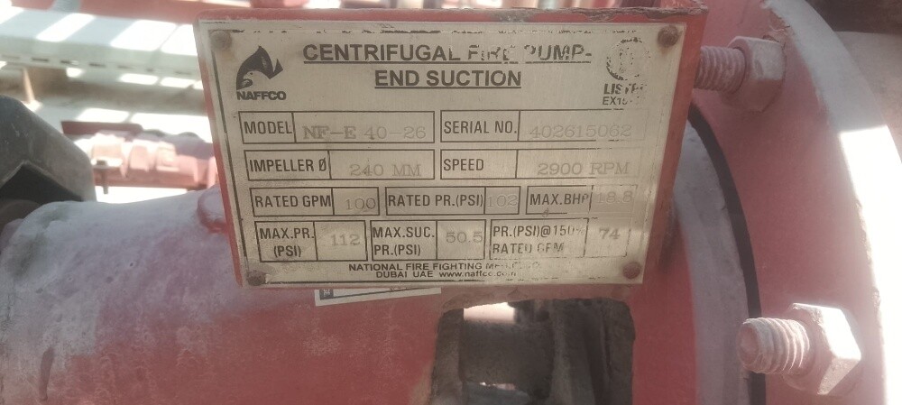 Fire Fighting Pump System). [1, 2] - 8