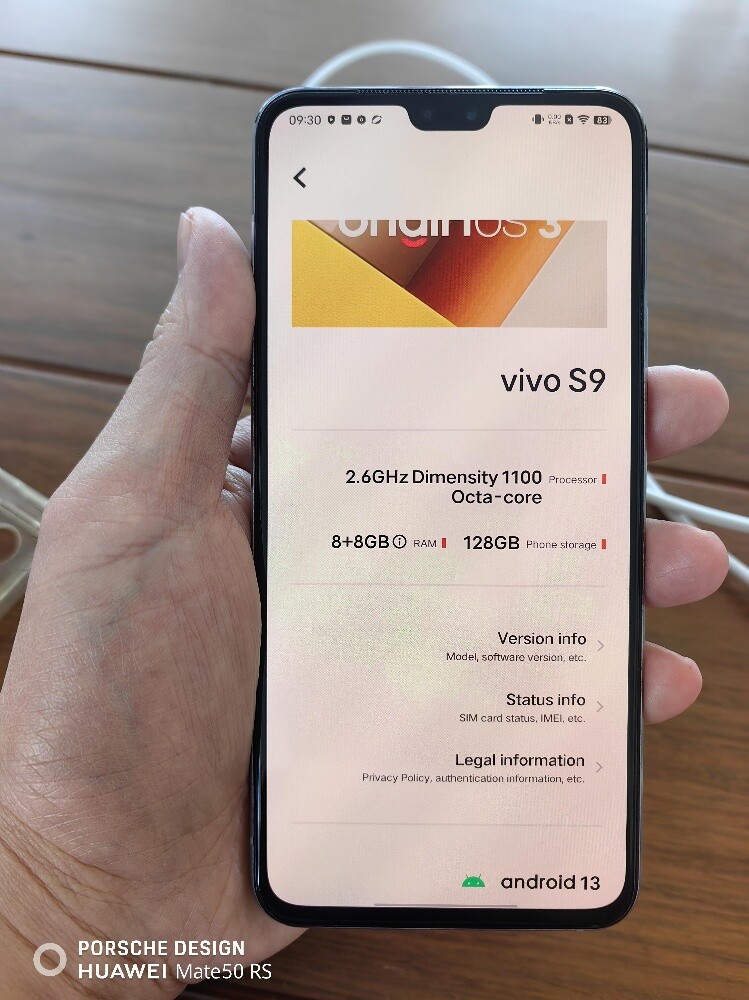 vivo s9 8+128 very new with charger - 4