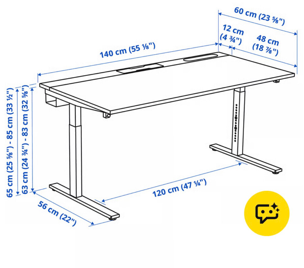 mittzon ikea desk - 2