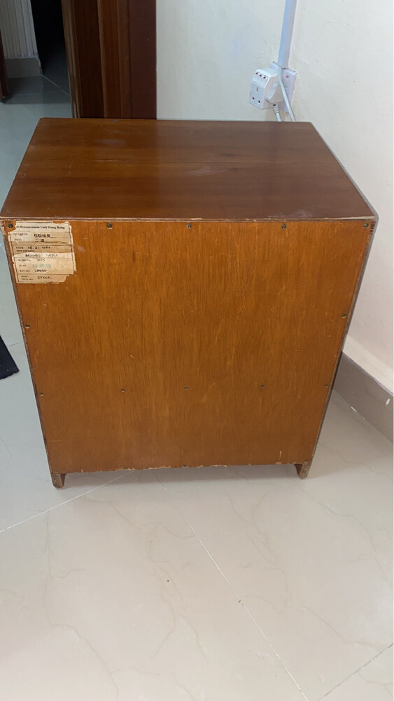 Wooden Table with Drawer and 2 Shel - 3