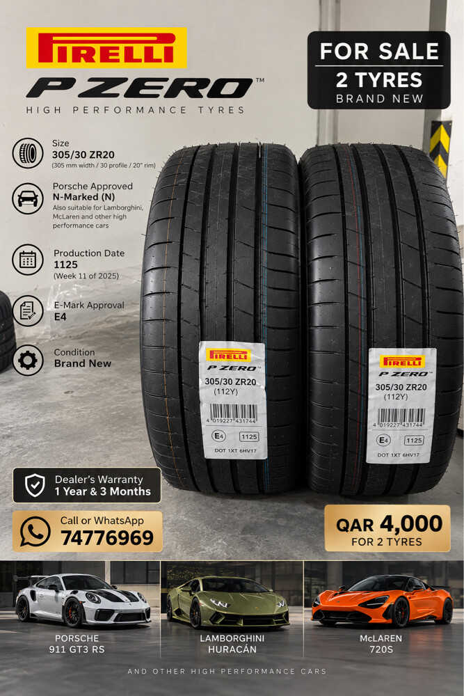 2 Pirelli P Zero Tyres - 2