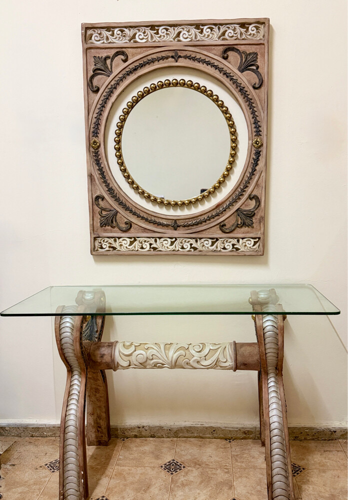 Console Table with Mirror and frame - 1