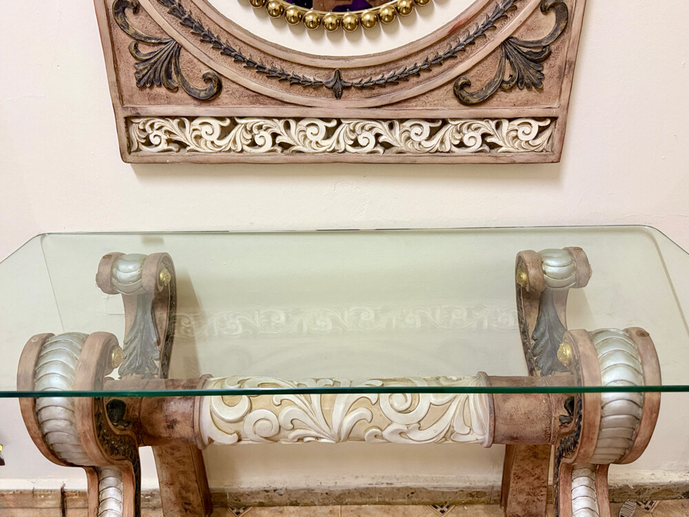 Console Table with Mirror and frame - 3