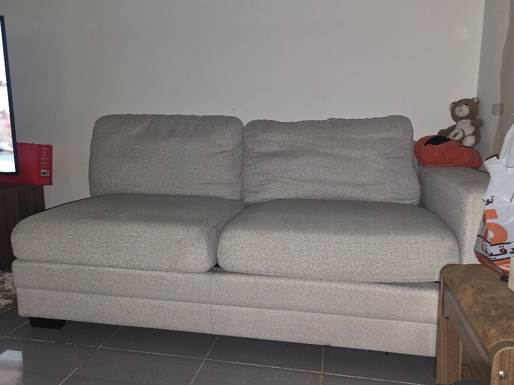 beige sofa set Lshape - 2
