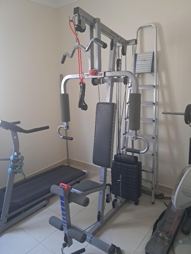 treadmill and home gym bar bench - 3