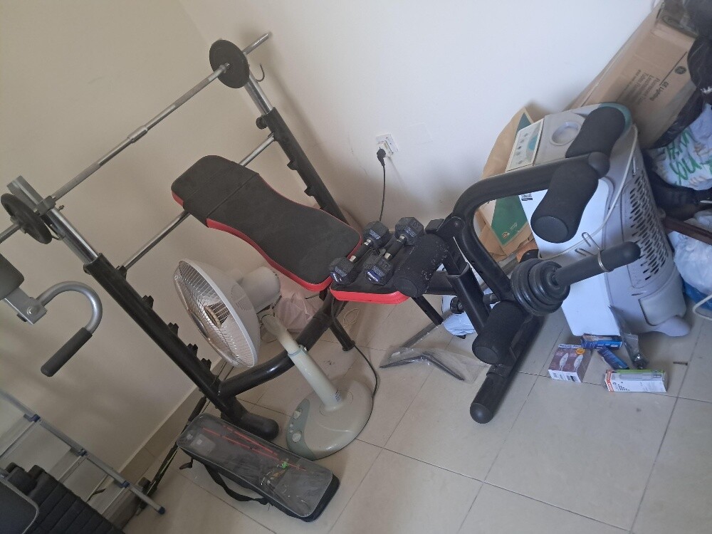 treadmill and home gym bar bench - 5