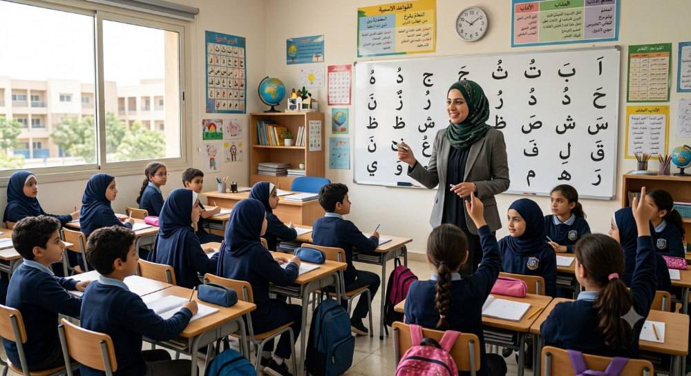 معلمة لغة عربيه وتأسيس - 1