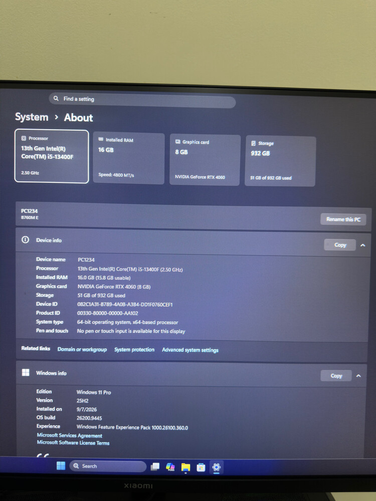 Gaming PC – i5 13th Gen | RTX 4060 - 6