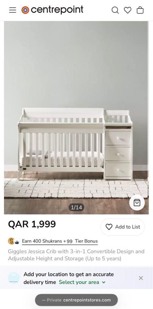 Bed with 3-Drawer Changing Table - 4
