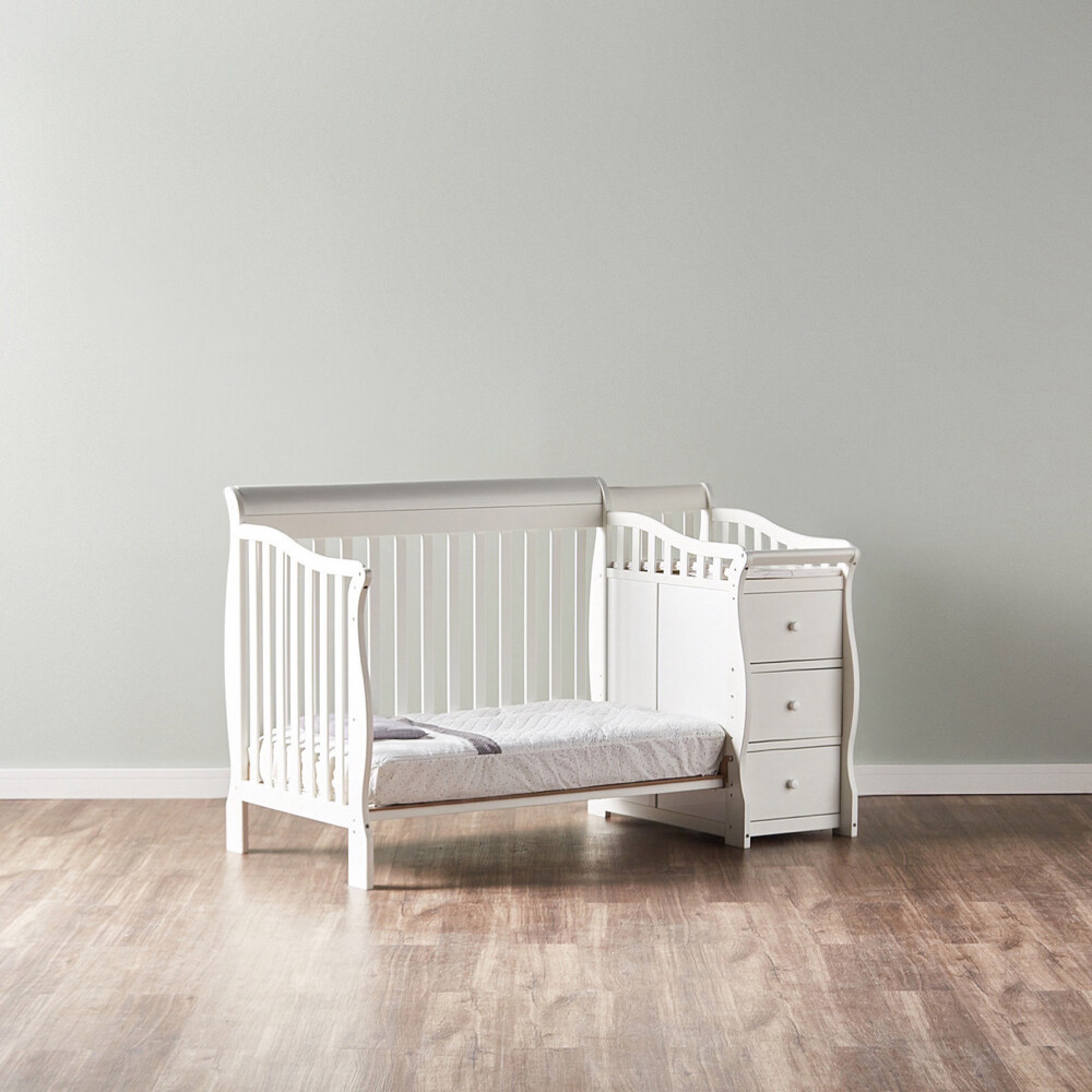 Bed with 3-Drawer Changing Table - 7