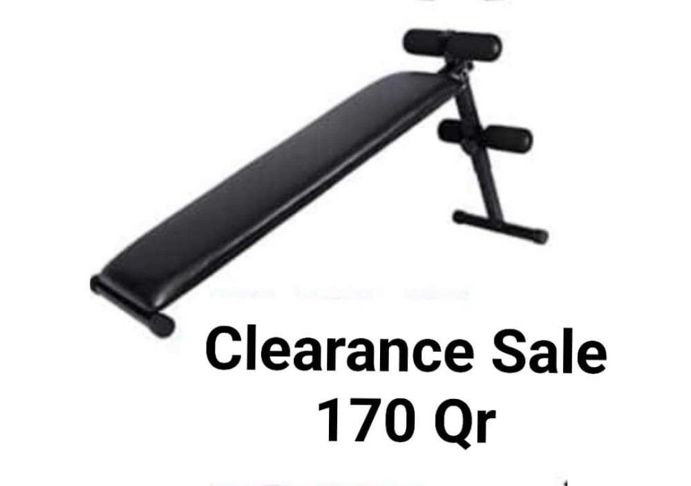situp bench, spinning bike, weights - 2