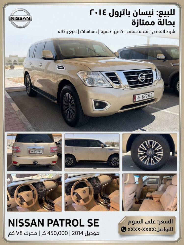 نيسان باترول فئة  إس اي 2014 - 7