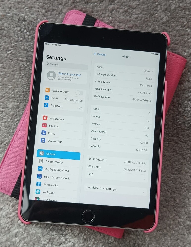 iPad Mini4 /128Gb/WiFi - 5