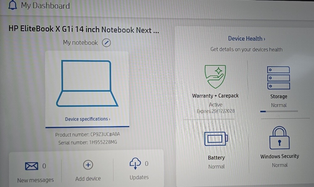 HP Elitebook Ultra 7 32GB 512GB 14" - 15