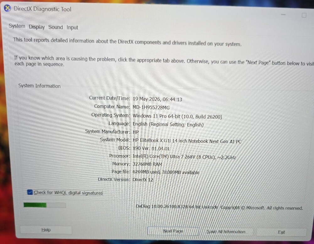 HP Elitebook Ultra 7 32GB 512GB 14" - 12