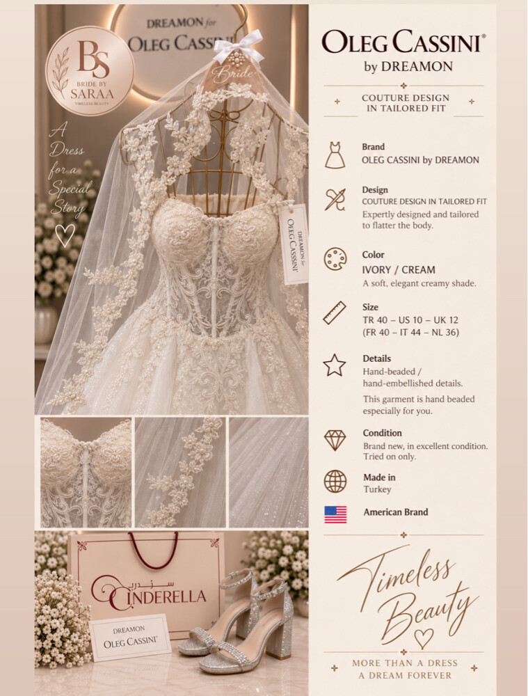 Gorgeous OLEG CASSINI Wedding Dress - 29