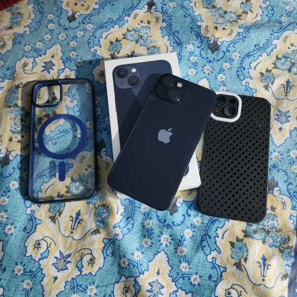 I phone 13 with box & 2 back cover - 2