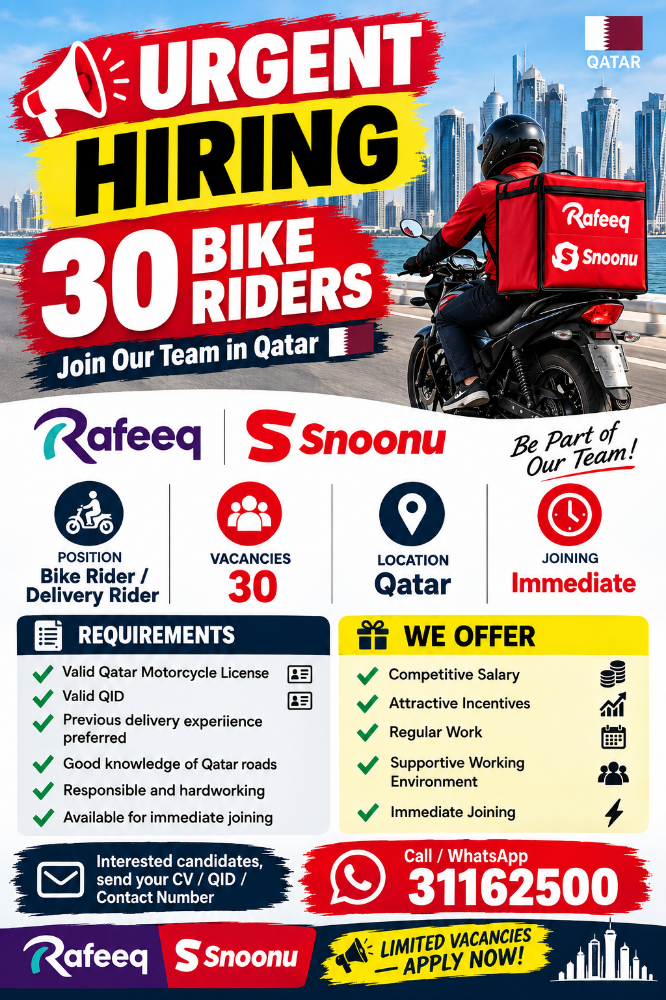 We are hiring 30 bike riders - 1