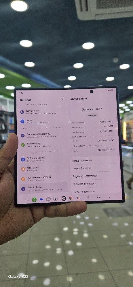 Samsung Zfold 7 - 9