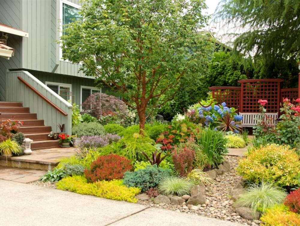 لزراعة الحديقه بلعشب والزهور وعمل - 2
