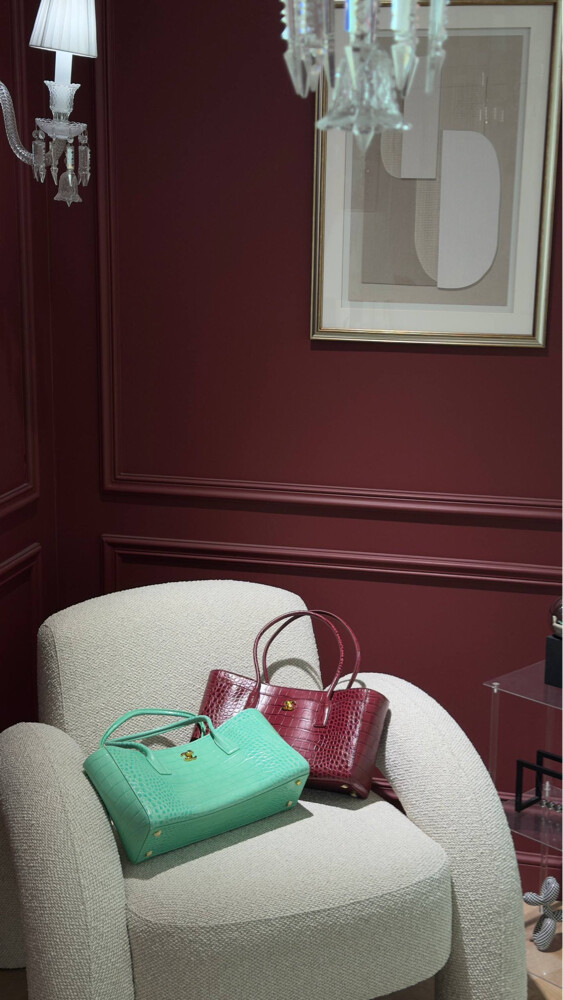 COCO Small Shopping Bag Croc odile - 7