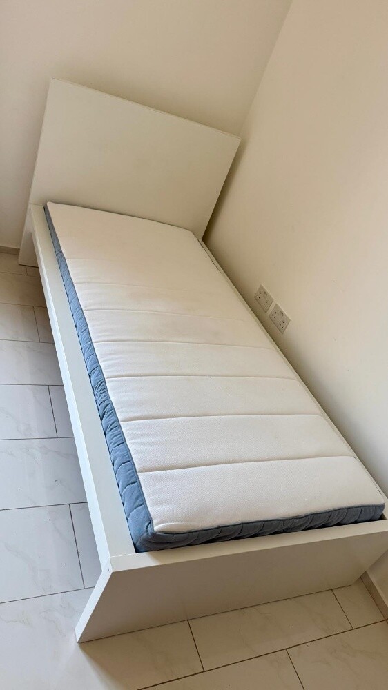 Single bed with an IKEA mattress in - 2