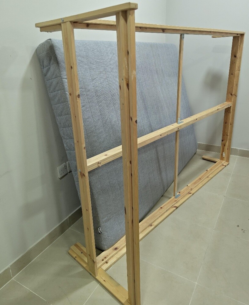IKEA BED queen size with mattress - 4