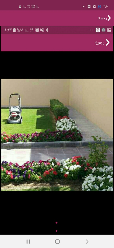 قص العشب وعنايه شهريه للحدائق - 1
