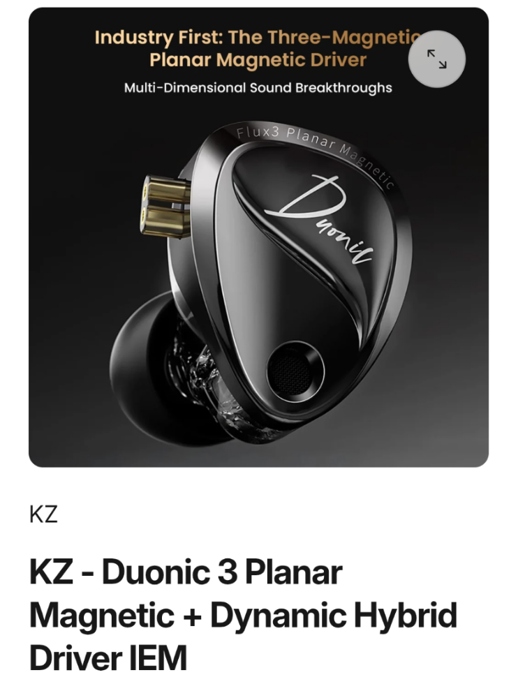 KZ Duonic Planar Dynamic Hybrid IEM - 2