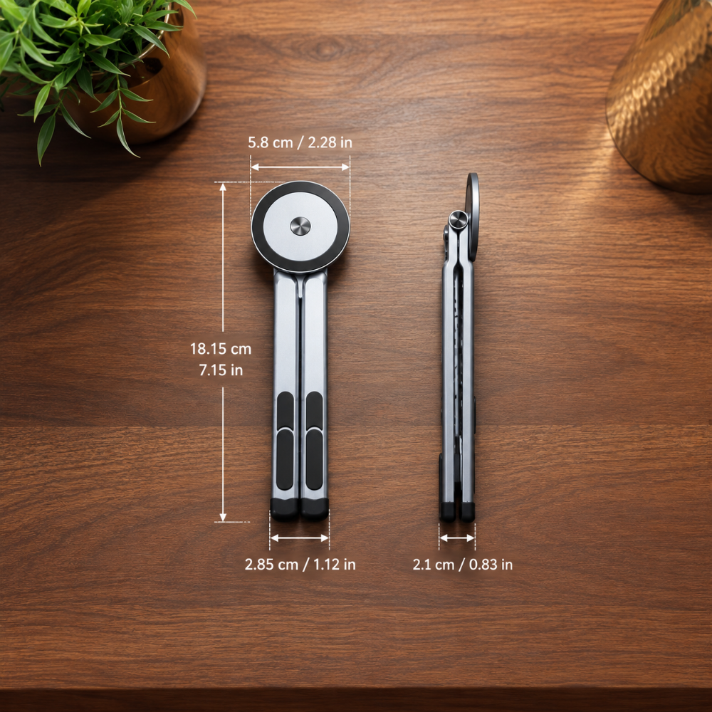 Foldable Magnetic Stand - Aluminium - 6