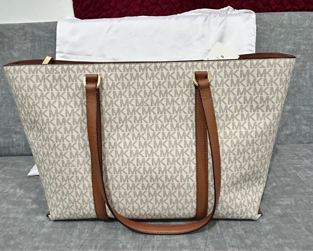 MK Temple Large Signature Logo Tote - 2