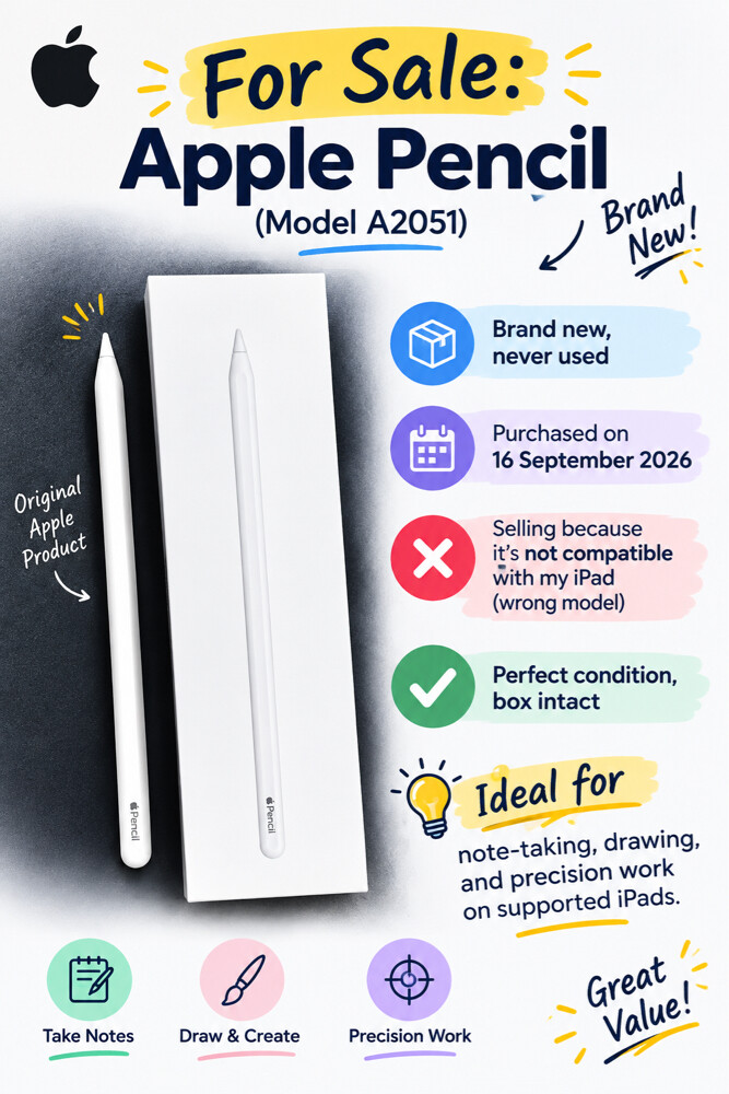 Apple Pencil A2051 - 1